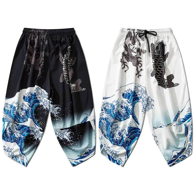 YC134 Great Waves Lightweight Pants - Black / S