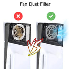 4PCS Dust Filter Kit for PS5 Slim | Heatsink Fan Vent Covers with Cooling Mesh