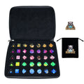 5-piece DND dice set bundled with dice bag - acrylic RPG game dice set