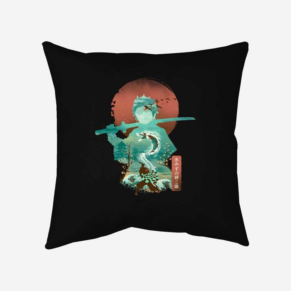 Breath of Water - None / Navy / 14x14