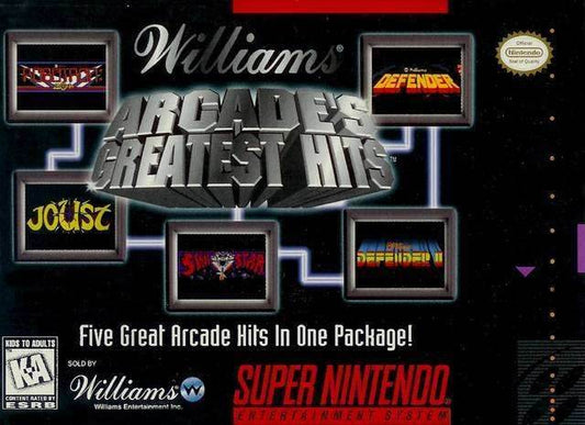 Williams Arcade's Greatest Hits (Super Nintendo) - Game Manual Only