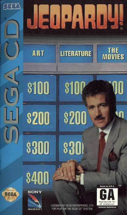 Jeopardy! (Sega CD) - Game Manual Only