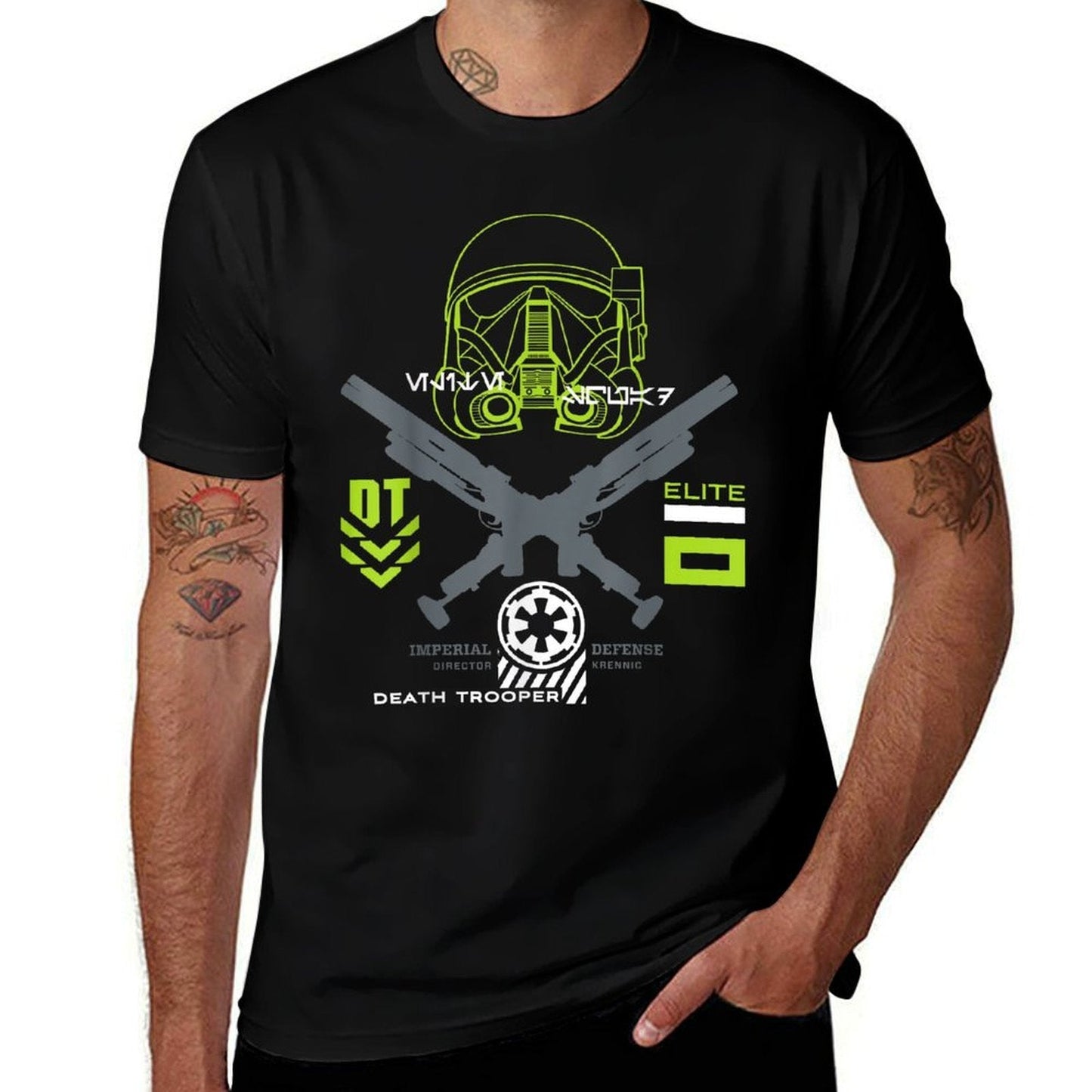 Star Wars Rogue One Death Trooper Imperial Defense  Fade-proof Color T-Shirt