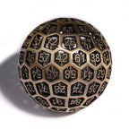 50mm Mystery Tap Bronze D100 Metal DND Dice