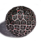 50mm Spherical Skeleton Bloodstain Creative D100 Metal Dice