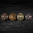 Dragon's Tooth - 50mm Antique Gold D100 Metal Dice