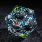 Eye of Odin 50mm Liquid Core Resin D20 Dice