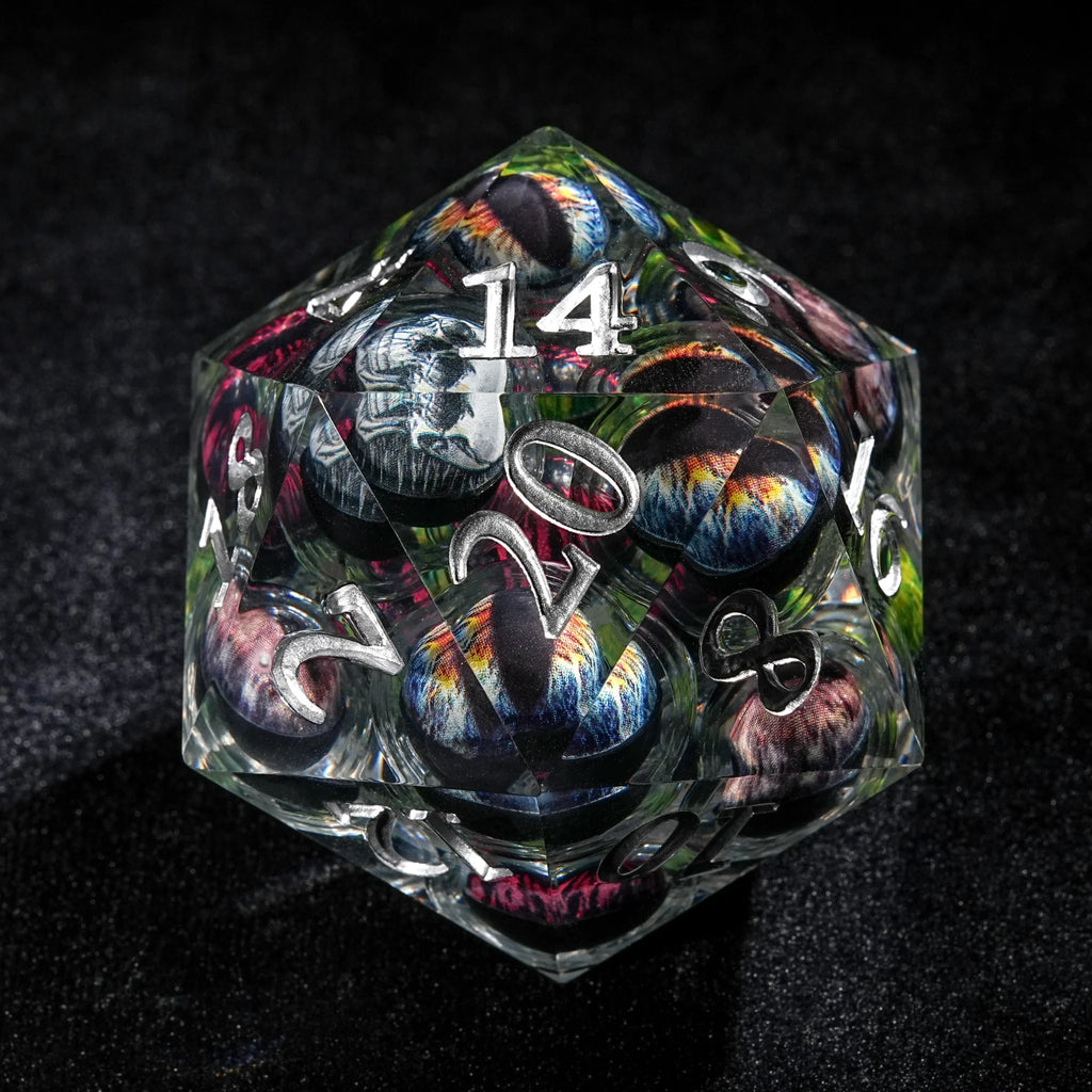 Eye of Odin 50mm Liquid Core Resin D20 Dice