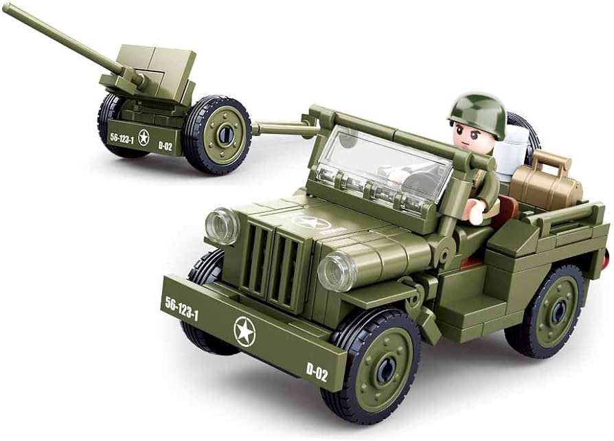 WWII - U.S. Army M38 Jeep With Artillery - Mil-Blox