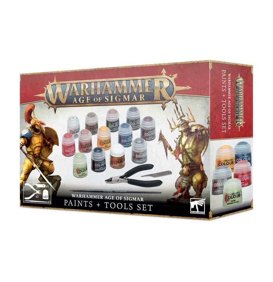 Warhammer: Age of Sigmar - Paint + Tools Set - 