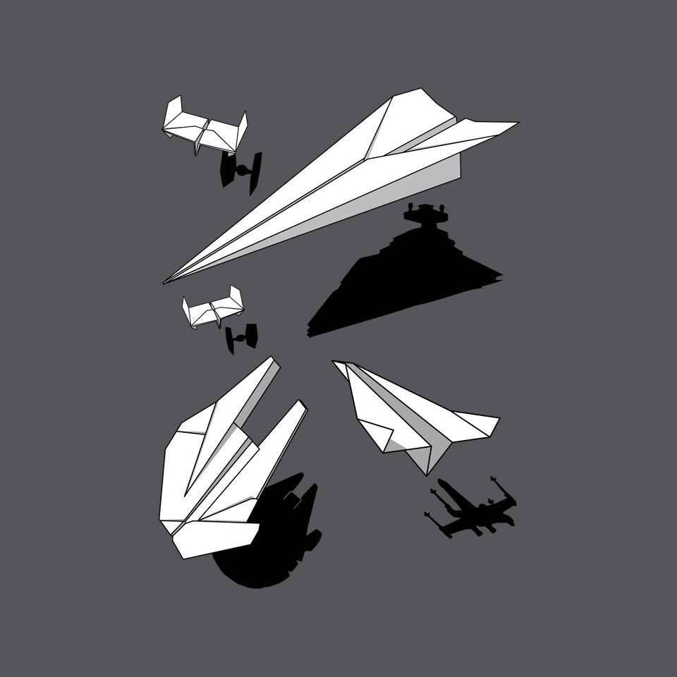 Paper Wars - Mens / Charcoal / S