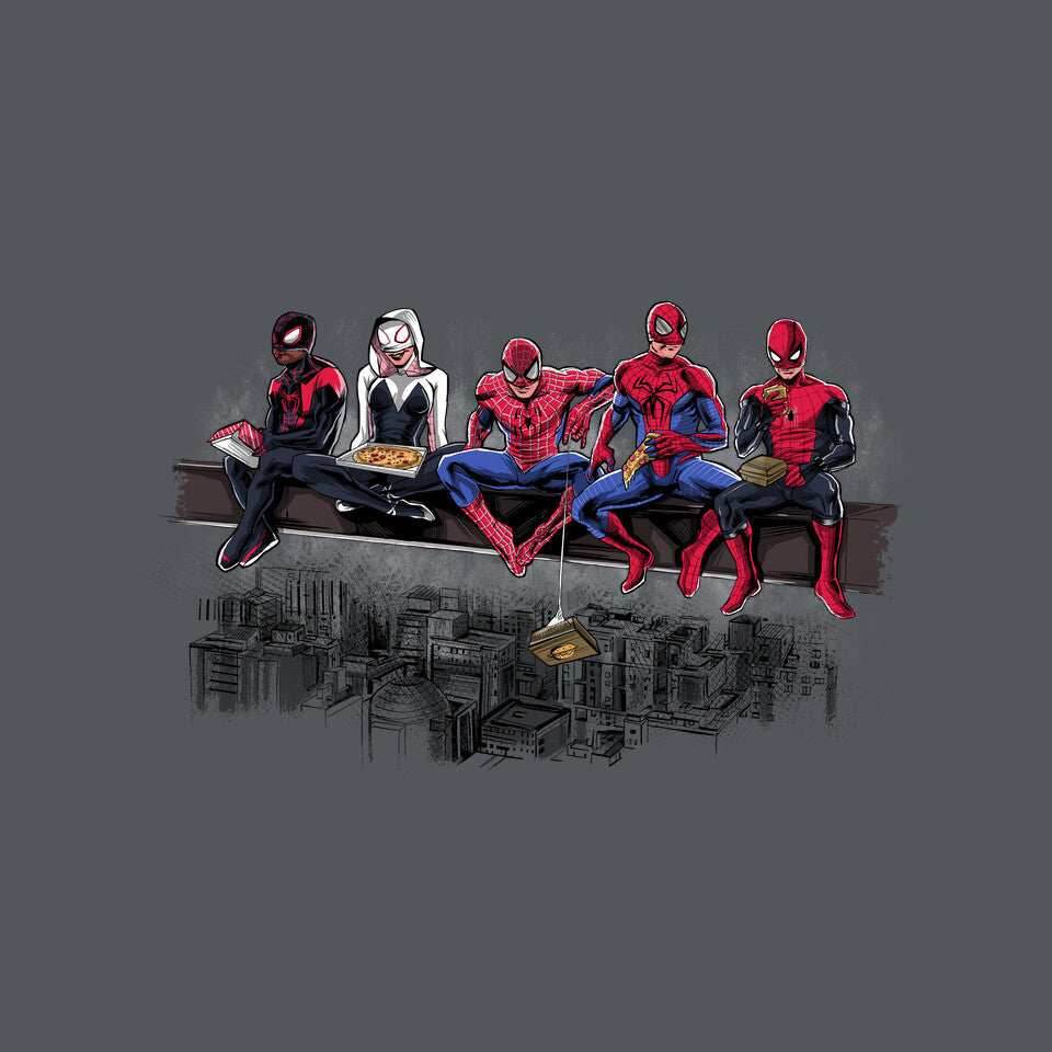 Spider Lunch - None / Charcoal / 16x16