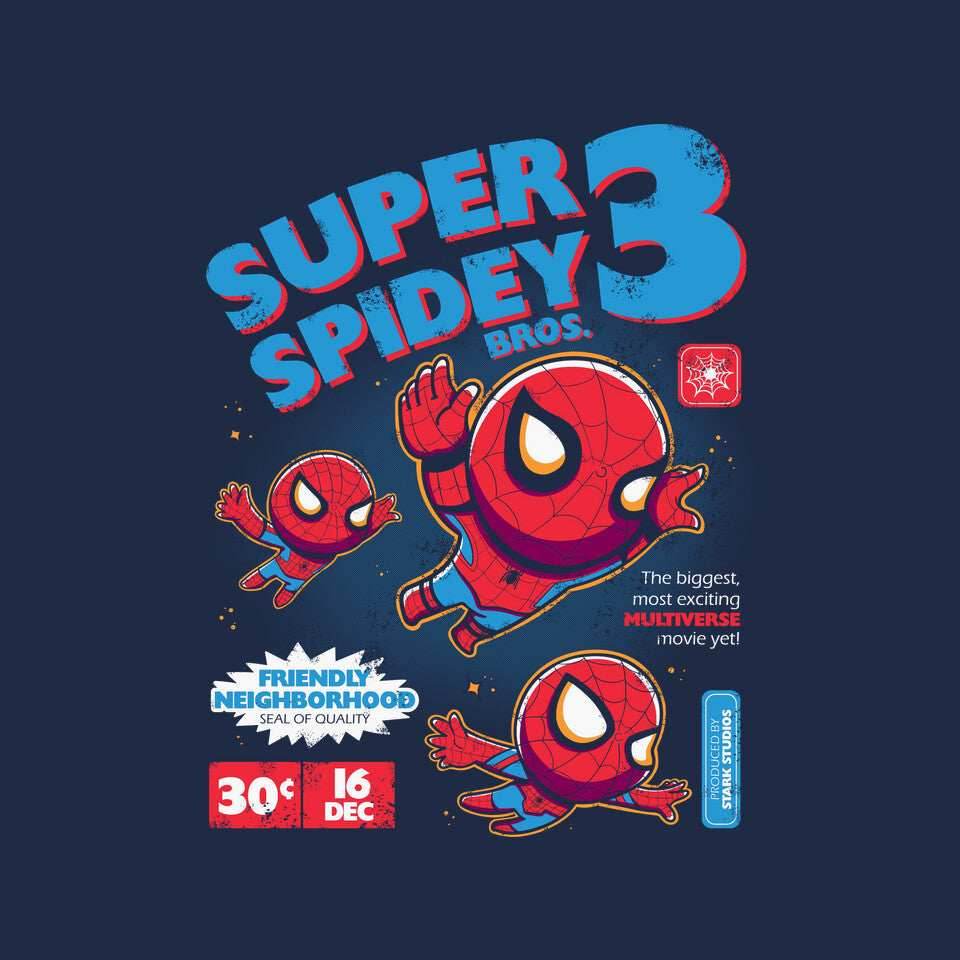 Super Spidey Bros - None / Black / 16x16