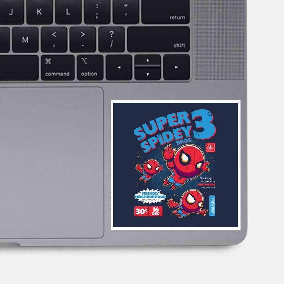 Super Spidey Bros - None / Black / 3x3