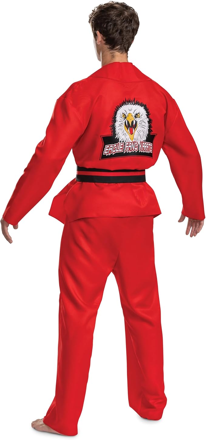 Eagle Fang Cobra Kai Karate Gi Red Classic Costume Adult Large/X-Large