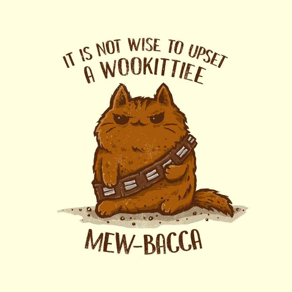 Mew-Bacca - None / White / 16x16