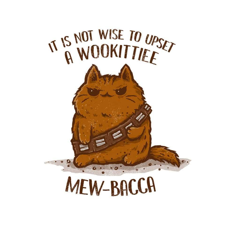 Mew-Bacca - Unisex / White / S