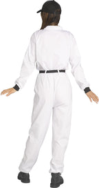 Astronaut NASA White Jumpsuit Adult Costume Small 4-6