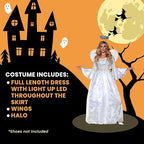 Heavenly Angel Light Up Adult Women's Costume Medium 8-10