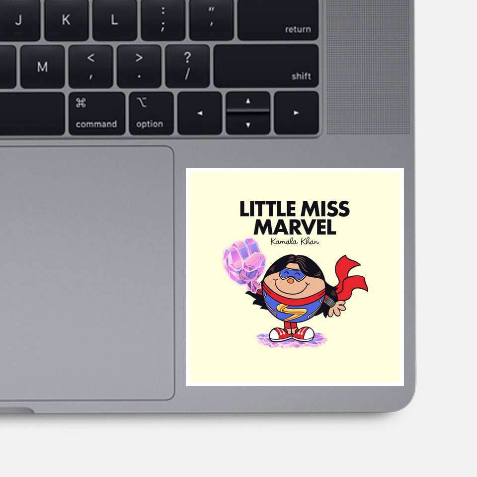 Little Miss Marvel - None / White / 3x3