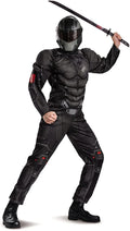 Snake Eyes GI Joe Muscle Jumpsuit Deluxe Adult Costume Medium 38-40