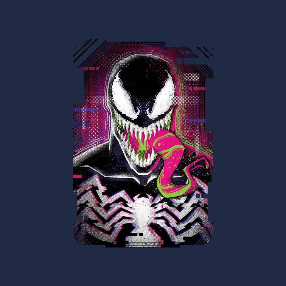 Venom Glitch - None / Red / 14x14