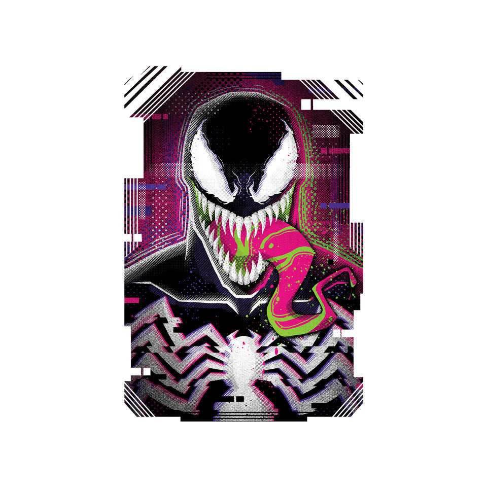 Venom Glitch - None / Red / 14x14