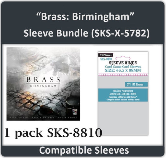 "Brass: Birmingham" Compatible Card Sleeve Bundle (8810 x 1)