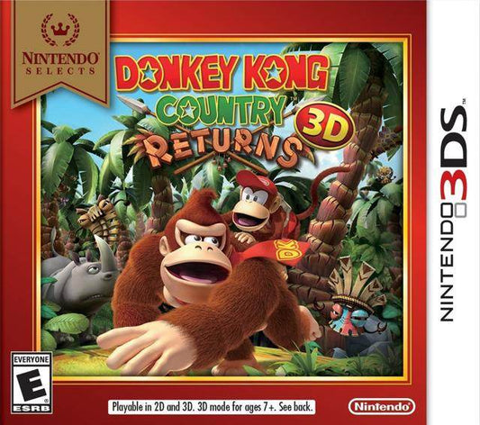 Donkey Kong Country Returns 3D: Nintendo Selects (Nintendo 3DS) - Game Manual Only