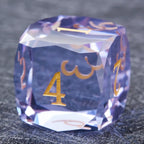 Bear Dice DND Multi-Sided Engraved Glass Gemstone Dice Set