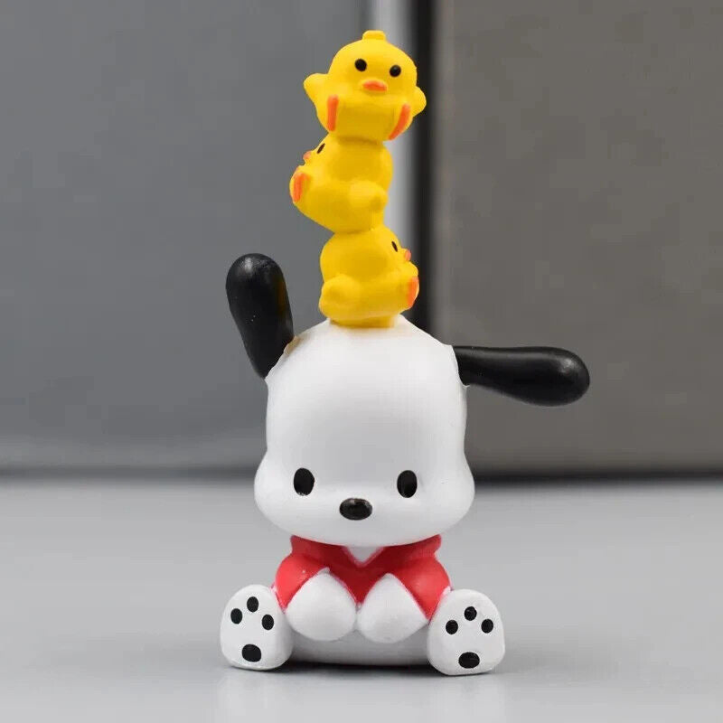 5 Pcs Set Sanrio Danshi Figure, Kawaii Pochacco Melody Figurine, Anime 1.5 in
