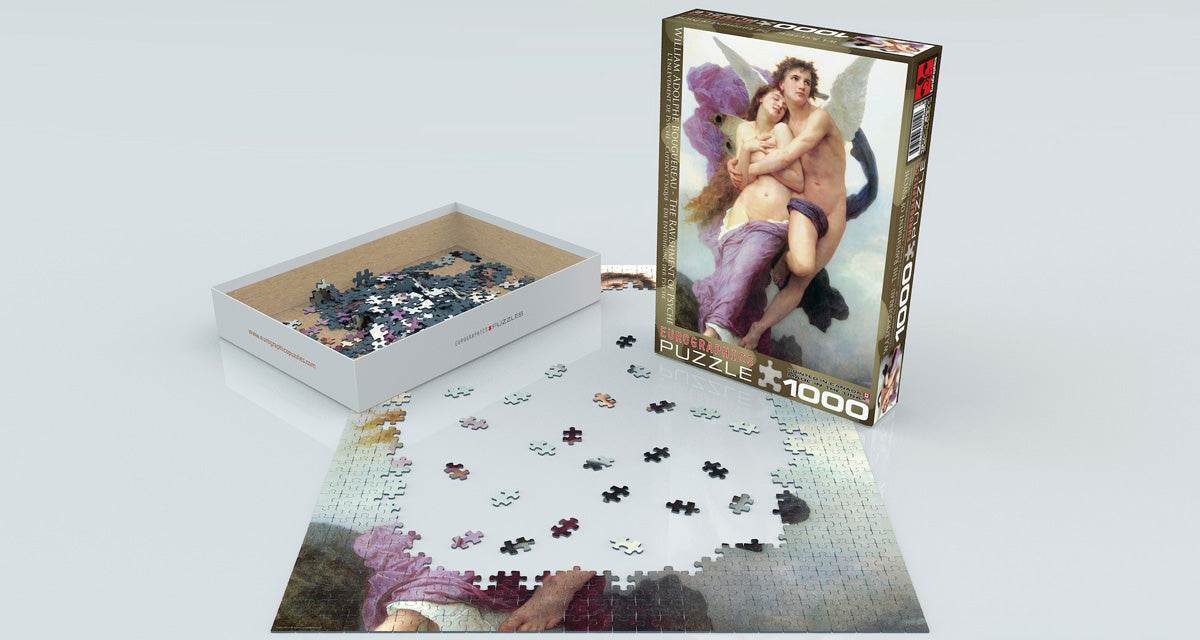 Puzzle: Fine Art Masterpieces - The Ravishment of Psyche by William Adolphe Bouguereau - 