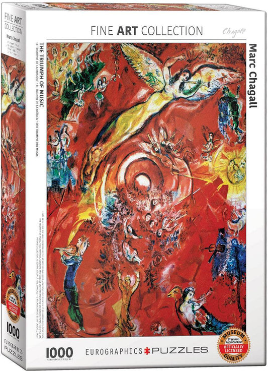 Puzzle: Fine Art Masterpieces - The Triumph of Music by Marc Chagall - 