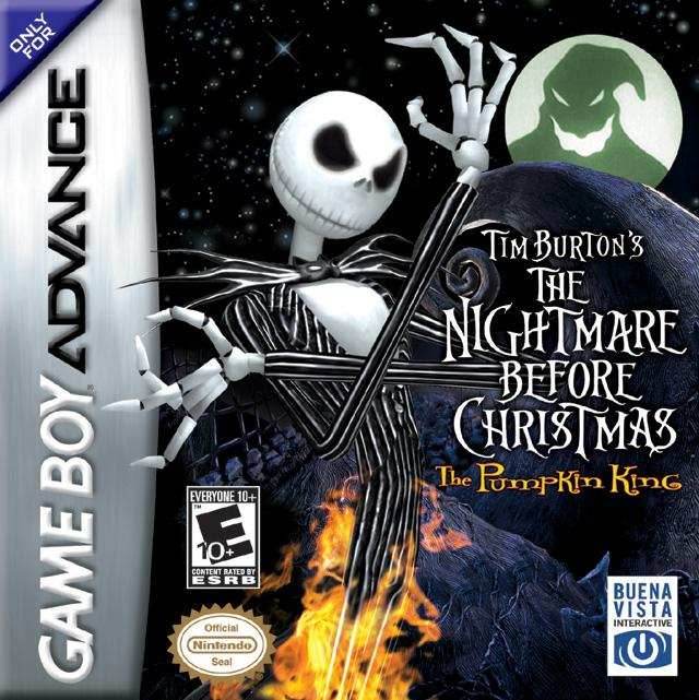 The Nightmare Before Christmas The Pumpkin King (Gameboy Advance) - Game Manual Only