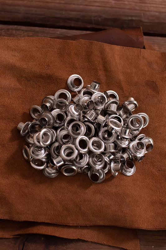 Eyelet Shaft D: 8,0mm; L: 6,0mm; U: 14,8mm Brass/Nickel
