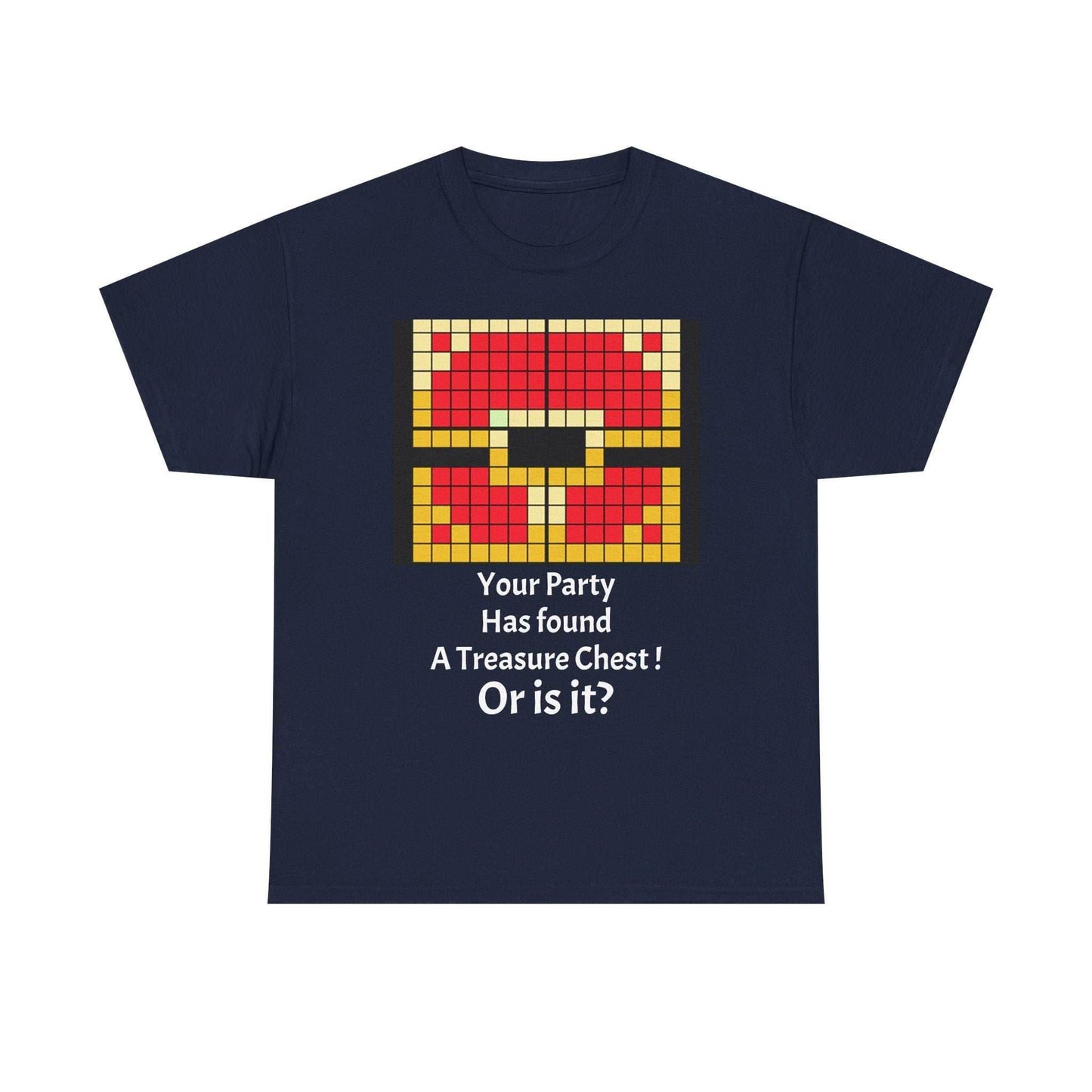 Your party has found a treasure chest! Unisex Heavy Cotton Tee - Navy / S