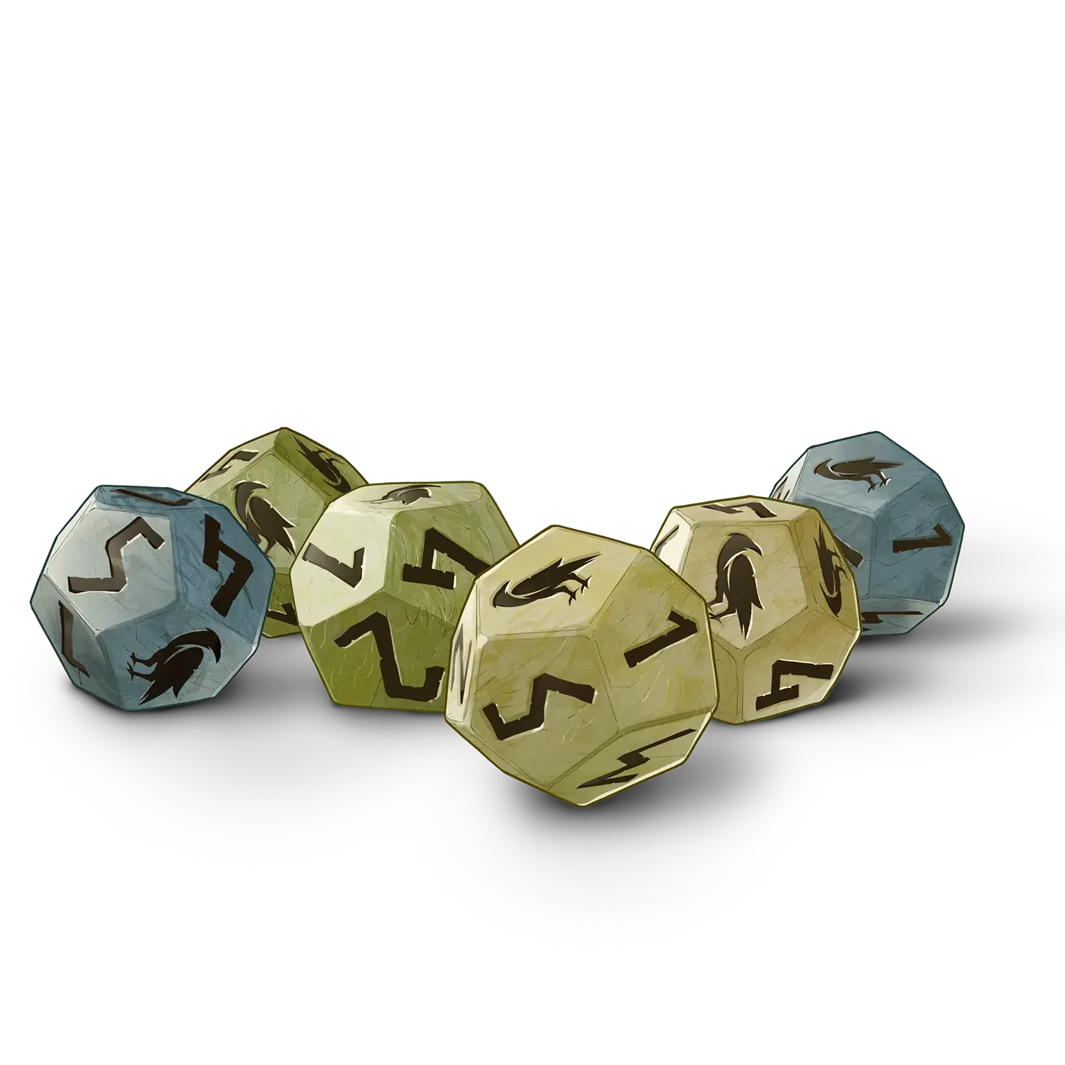 River Pebble Dice (8) - Legend in the Mist