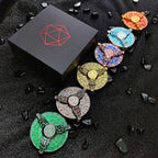 Unique Fidget Spinner Dice: Three Metal Dragon Head Cool DND Spin Roulette Dice