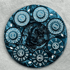 Unique Dice Spinner: 7-in-1 Metal 3D Relief Dragon DND Roulette Dice Spinner