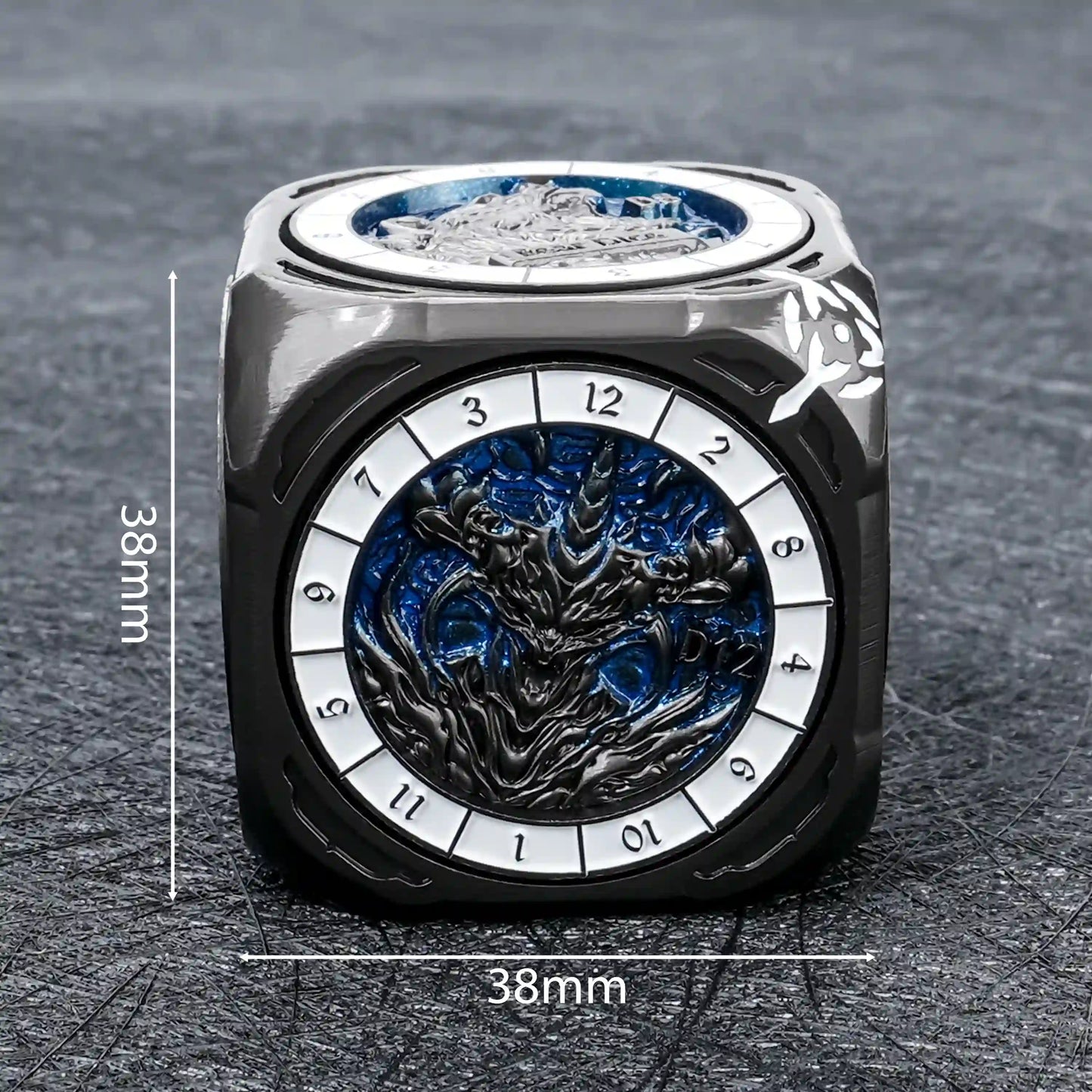 Kickstarter Dice -  7-in-1  Unique  Metal D6 Spinning Dice 2.0