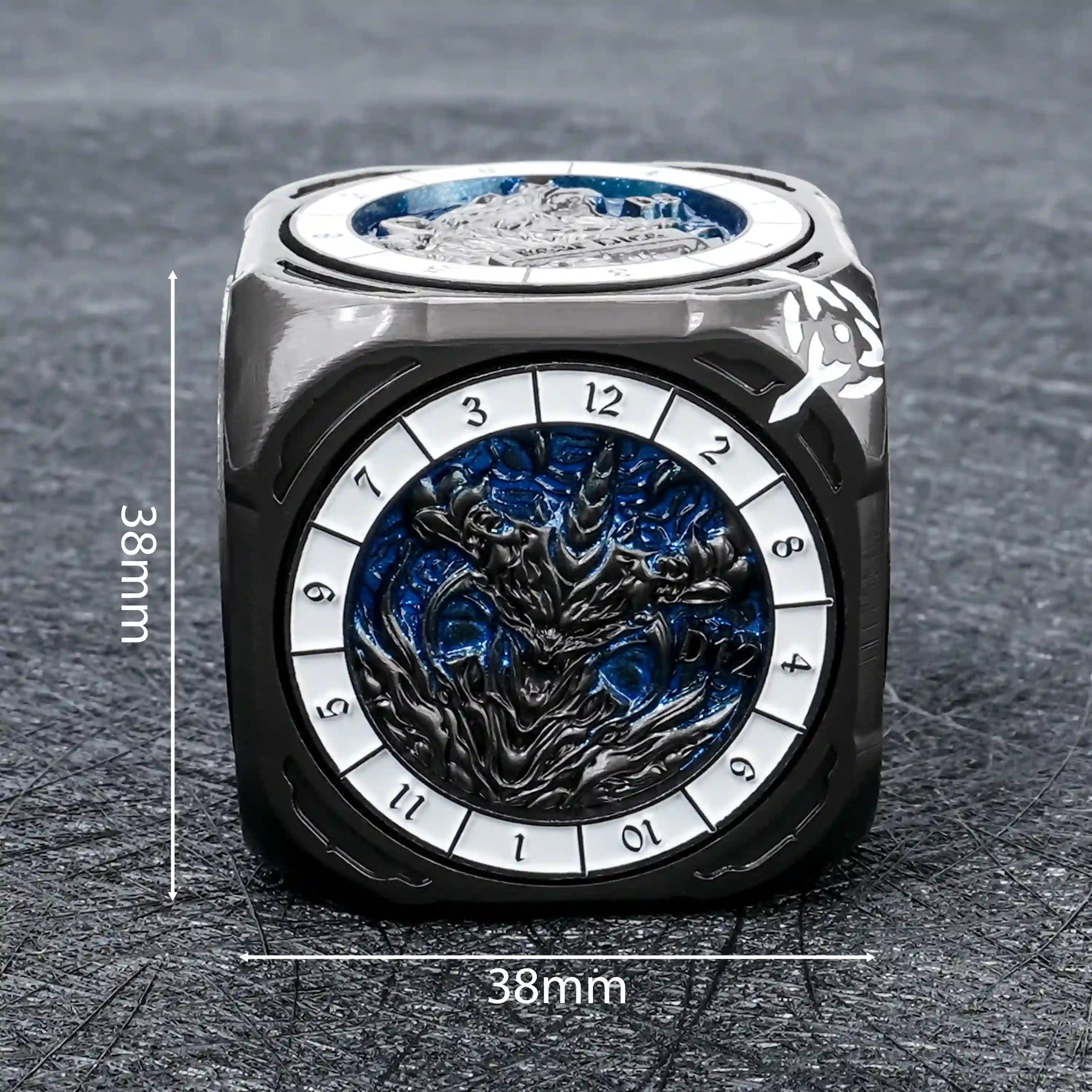 Kickstarter Dice -  7-in-1  Unique  Metal D6 Spinning Dice 2.0