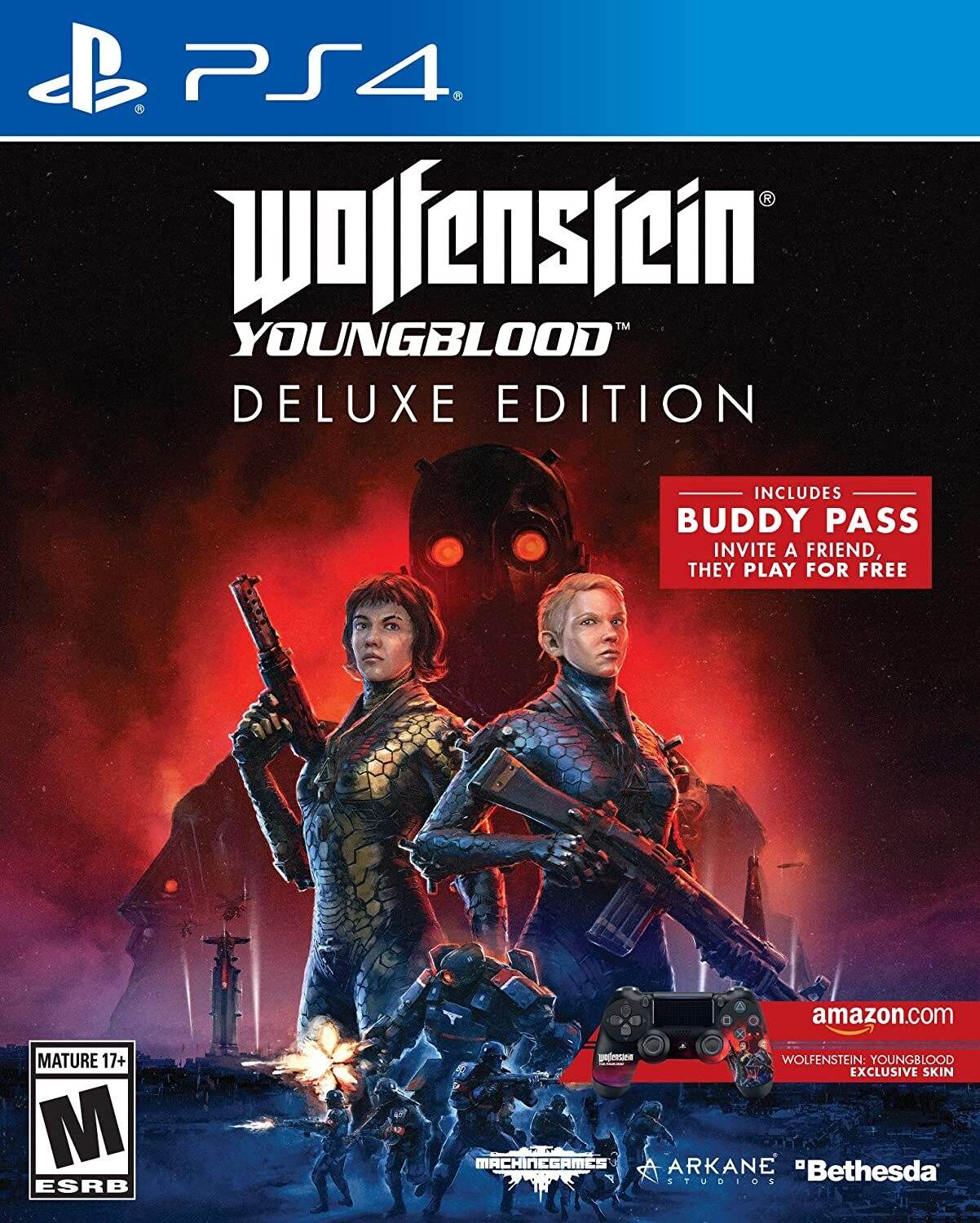 Wolfenstein Youngblood Deluxe Edition (Amazon Variant) (PlayStation 4) - Game Only