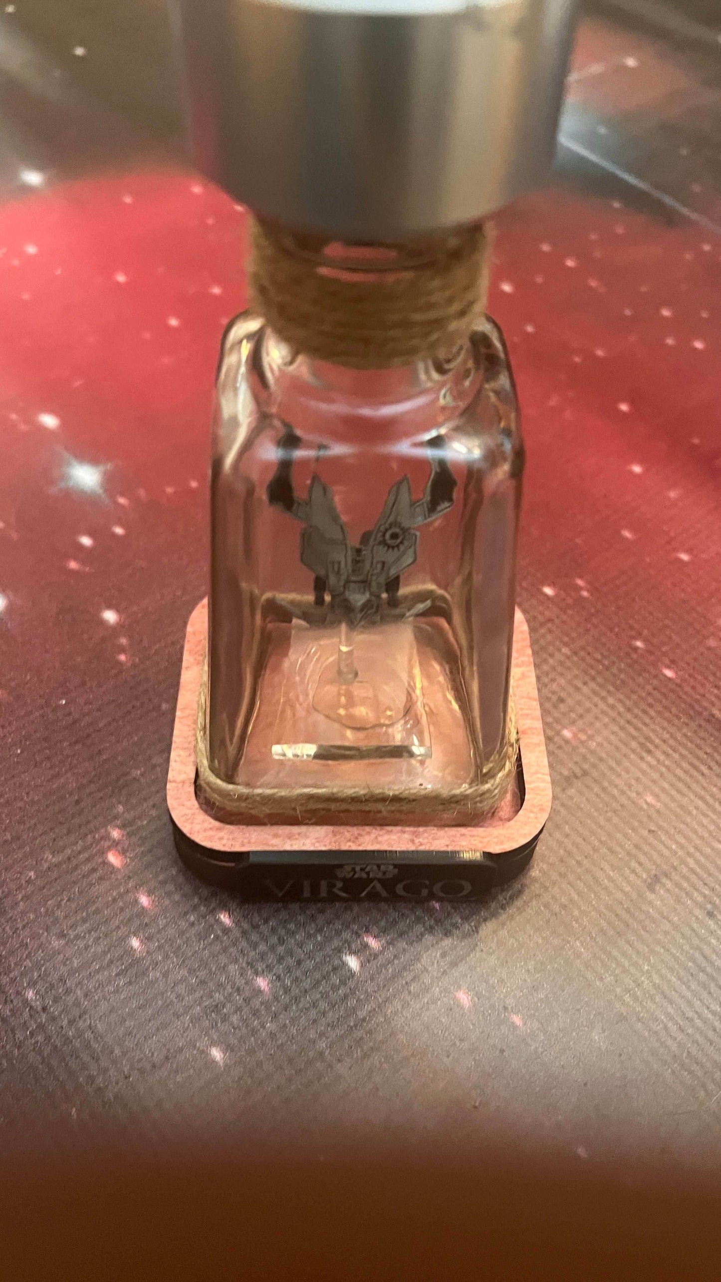 Star Wars Prince Xizor Virago Starship in Bottle - 