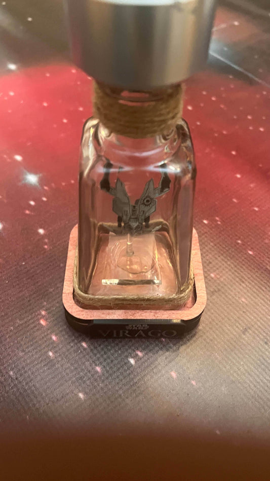 Star Wars Prince Xizor Virago Starship in Bottle - 