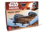 Skill 2 Model Kit Razor Crest Spaceship "Star Wars: The Mandalorian" 1/72 Scale Model by AMT