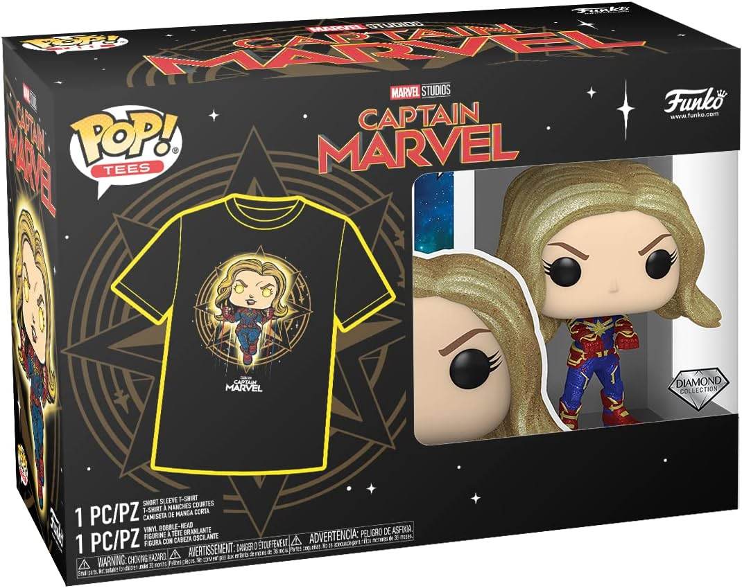 Funko Pop and Tee: Marvel - Captain Marvel - L