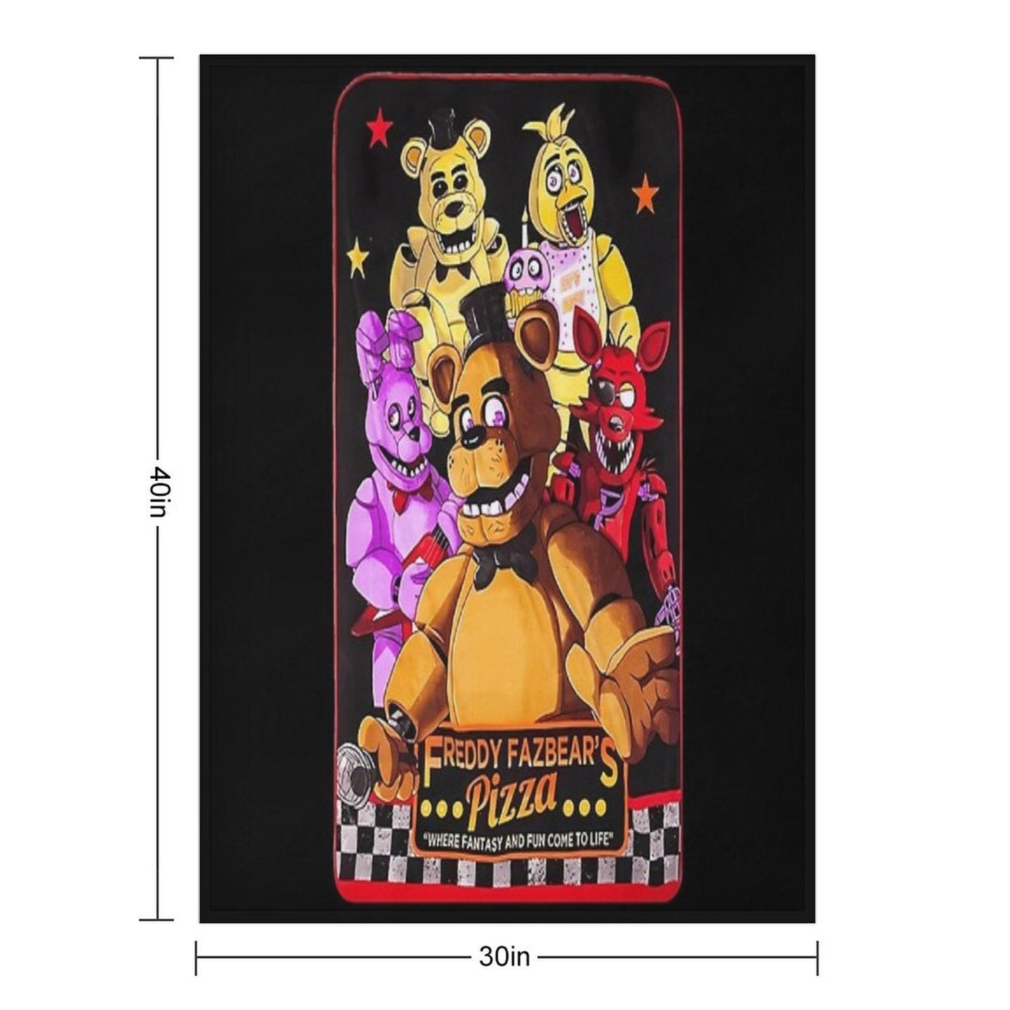 Five Nights at Freddy's Throw Blanket