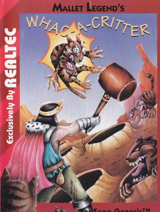 Whac-A-Critter (Sega Genesis) - Game Manual Only