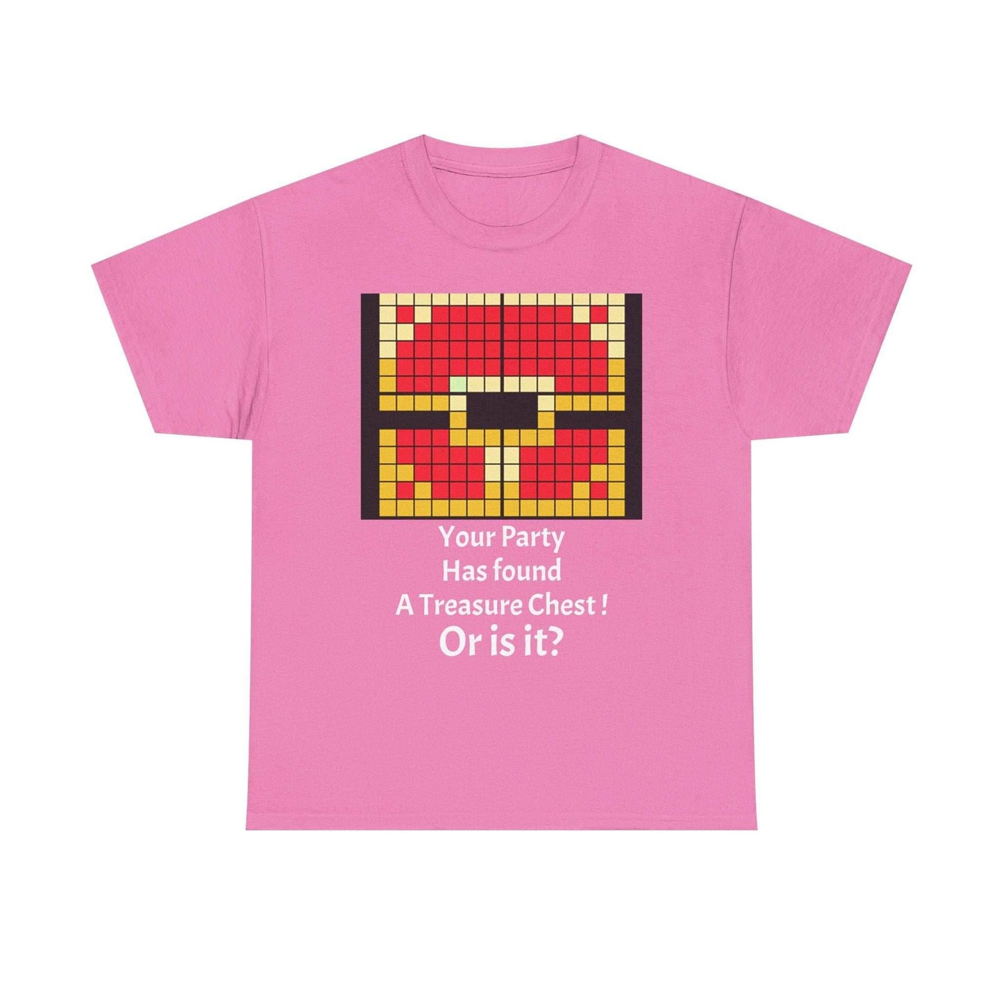 Your party has found a treasure chest! Unisex Heavy Cotton Tee - Azalea / S