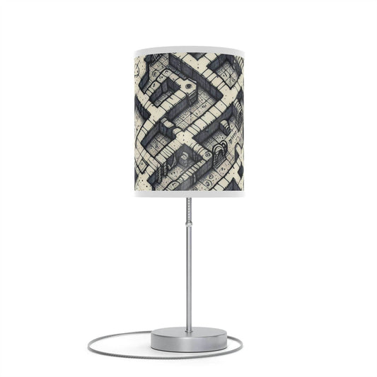 Dungeon map. Lamp on a Stand, US|CA plug - White / Silver / One size
